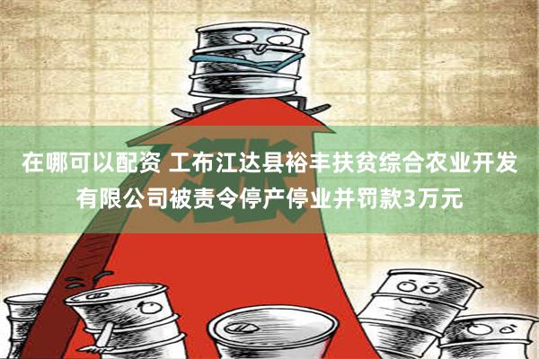 在哪可以配资 工布江达县裕丰扶贫综合农业开发有限公司被责令停产停业并罚款3万元