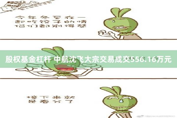 股权基金杠杆 中航沈飞大宗交易成交556.16万元