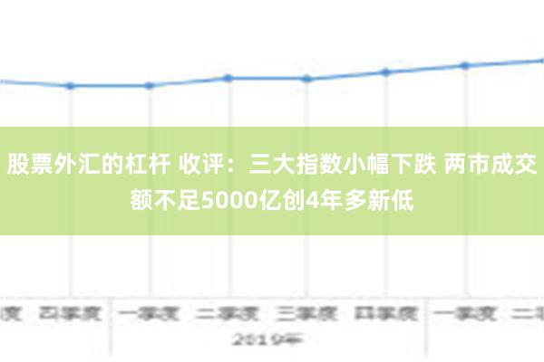 股票外汇的杠杆 收评：三大指数小幅下跌 两市成交额不足5000亿创4年多新低