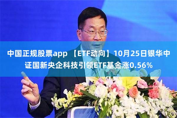 中国正规股票app 【ETF动向】10月25日银华中证国新央企科技引领ETF基金涨0.56%